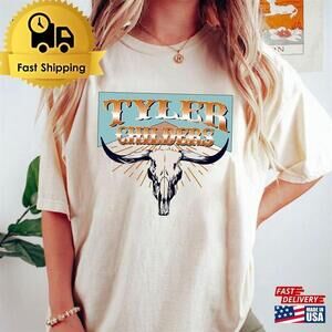Retro Tyler Childers Bull Skull T-Shirt Bullhead World Tour Shirt Unisex Classic